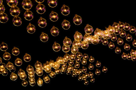 Beautiful retro luxury light lamp decor glowing
