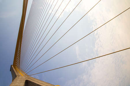 Rama 8 Bridge in Bangkok, Thailandの写真素材