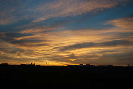 Bright evening skyの写真素材