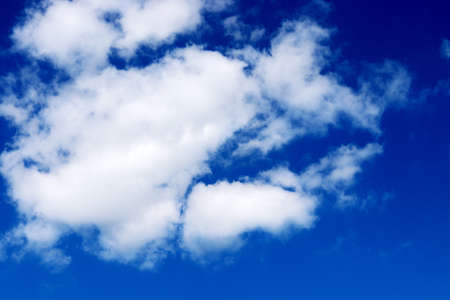 Background blue sky and white cloudsの写真素材