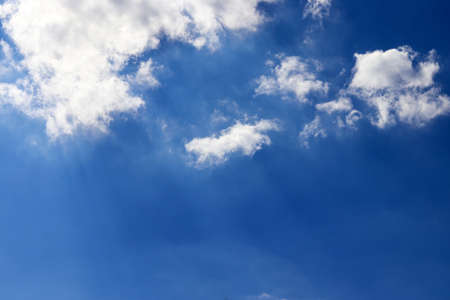 Background blue sky and white cloudsの写真素材