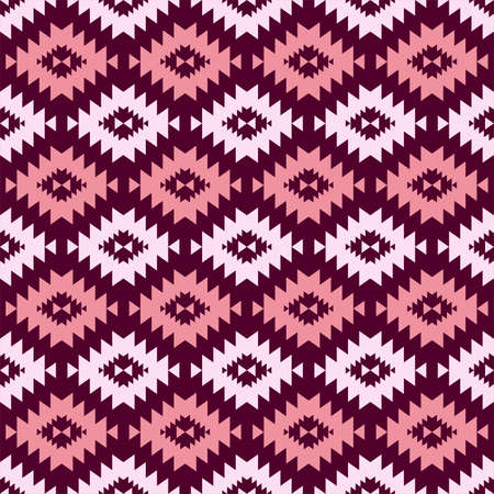 pattern ethnic or ethno mexican southwest sty boho or navajo. vector geomentric has stripe folk, native of textile or lace. design seamless line motif of aztec. fabric batik or kilim zigzag of tribalの写真素材
