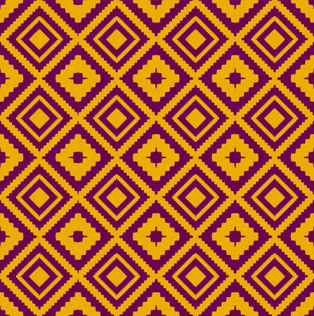 pattern ethnic or ethno mexican southwest sty boho or navajo. vector geomentric has stripe folk, native of textile or lace. design seamless line motif of aztec. fabric batik or kilim zigzag of tribalの写真素材