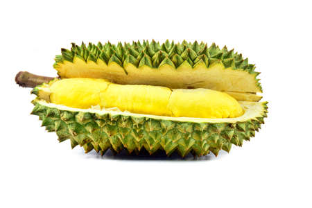 King of fruits, durian on white background
