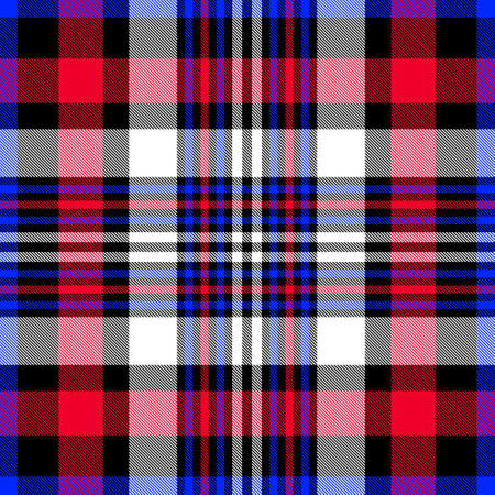 Red,Black and Blue Tartan Plaid Scottish Seamless Pattern. Texture from tartan, plaid, tablecloths, shirts, clothes, dresses, bedding, blankets and other textile.のイラスト素材