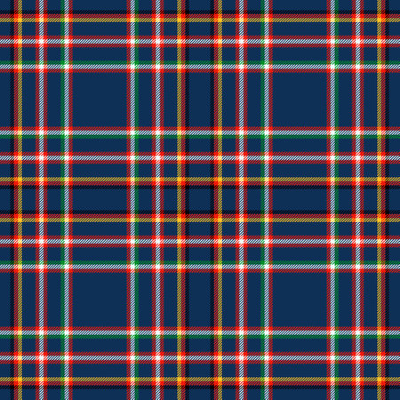 Seamless tartan plaid pattern. Repeatable vector background.のイラスト素材