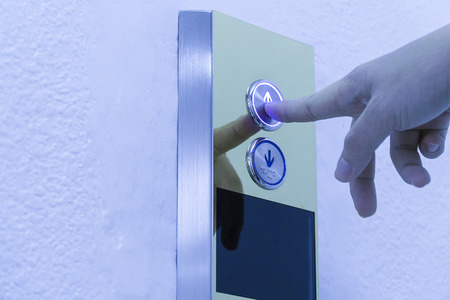 Using hands, press the elevator up 