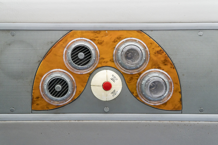 Air box and light inside the cabin with switchの写真素材