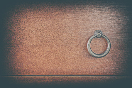 Brown wood and handle with black border for artworkの写真素材