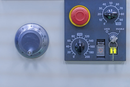 CNC Machine milling control panel equipmentの写真素材