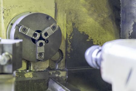 CNC turning machine spindle and lathe machining