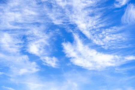 Light cloud with blue sky background beautifulの写真素材