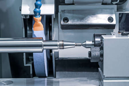 Circular grinding machine precision working metal machinery.の写真素材