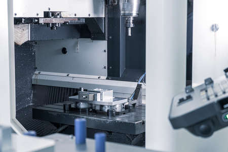 CNC machining and tool milling cutting raw materialの写真素材