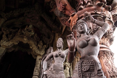 Wood carvings  The Art of Thailandの写真素材