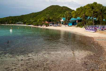 White beaches, blue sea, ideal for relaxationの写真素材