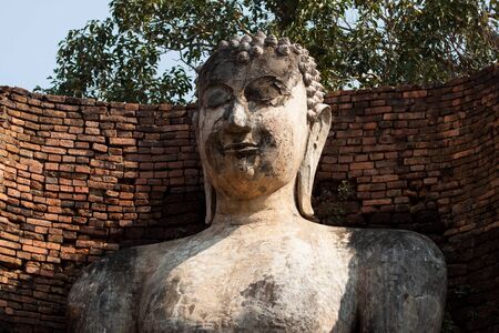 The Buddha in temple , Kamphaeng Phetの写真素材