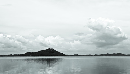 Black and White Lake in Thailandの写真素材