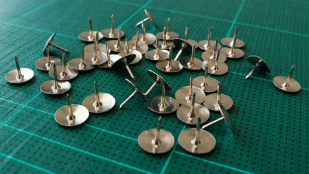 sharp pin on the table