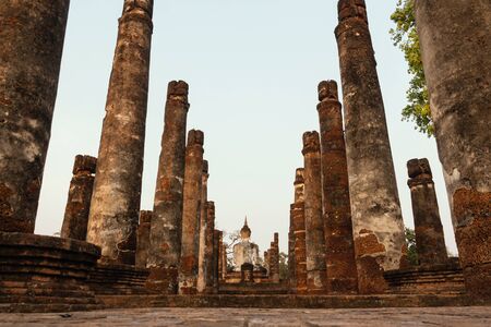 Buddha statue in Sukhothai Province of Thailandの写真素材