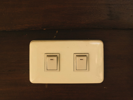 switch turn off the lights  in the homeの写真素材