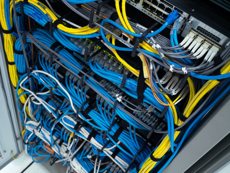 LAN cable use server of factory