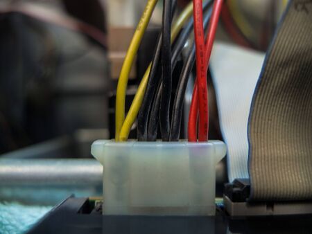 Power cable for the computerの写真素材