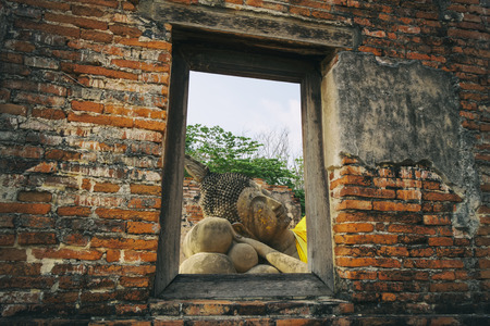 Buddha statue , in Ayutthaya Provinceの写真素材
