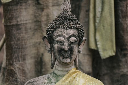 Buddha statue  in Ayutthaya Provinceの写真素材