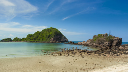 The beach , Prachuap Khiri Khan Province of Thailandの写真素材