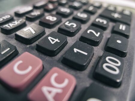 Digital calculator to use calculateの写真素材