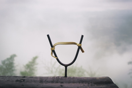 Catapult small Shoot the grainの写真素材