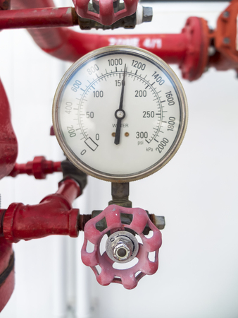 Valve Fire Protection Pipe of the buildingの写真素材