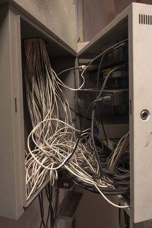 The LAN cable use server of factory