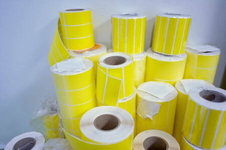 The Printer sticker a yellowの写真素材