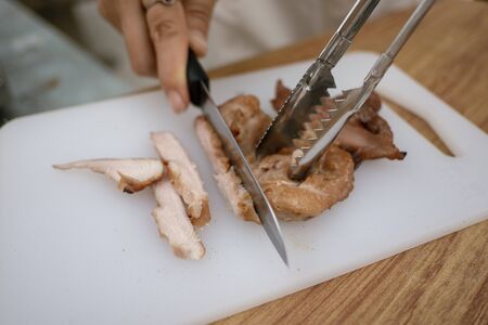 Tasty slice grilled porkの写真素材