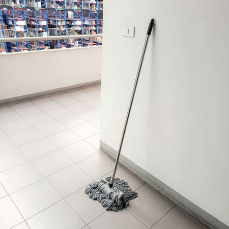 The mop is in the factoryの写真素材