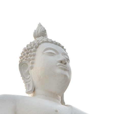 White Buddha statueの写真素材