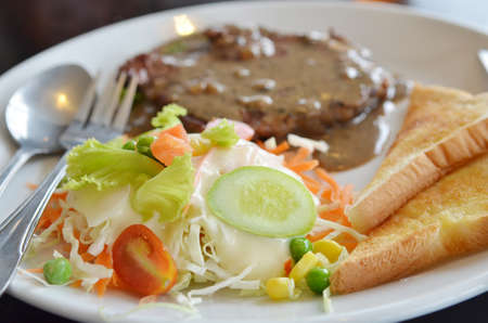 Grilled beef steakの写真素材