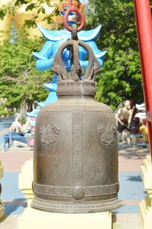 Bells in Buddhism temple, Thailandの写真素材