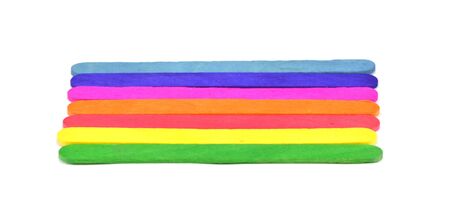 colorful wood ice-cream stick