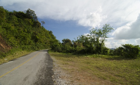 The road under the Blue Sky