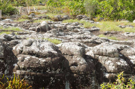 Phu Hin Rong Kla in Thailand, The stone yardの写真素材