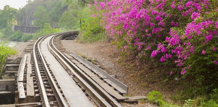 View is beautiful on Thai Railway.の写真素材