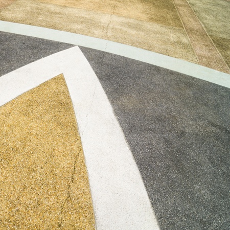 Photo of old brick walkway texture, mosaic as background