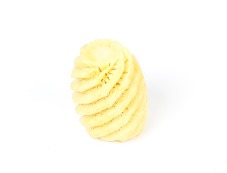 pineapple with slices isolated on whiteの写真素材