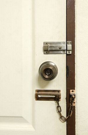 Old antique door and door handleの写真素材