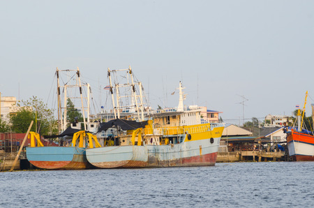 Fisherman village near Bangkok, Thailand
