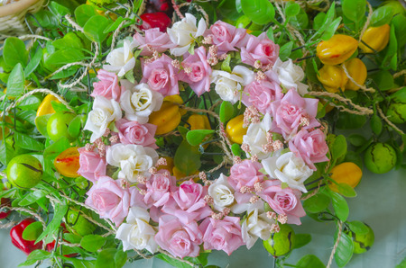 Colorful flowers for your loved ones on Valentine's Day.の写真素材