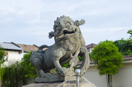 Lion statuesの写真素材